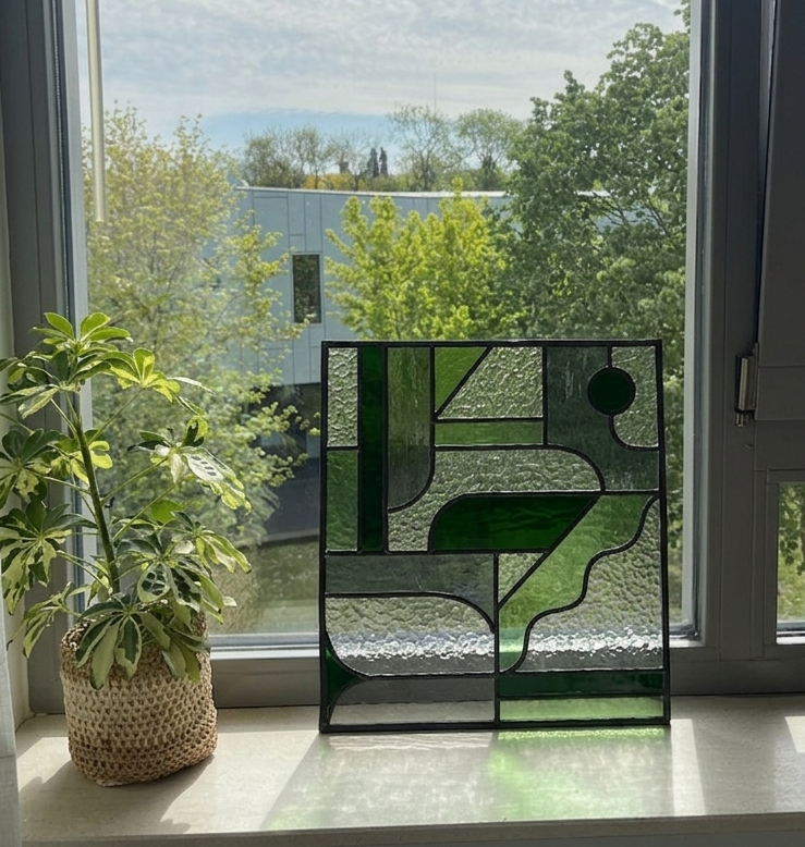 Groen geometrisch design